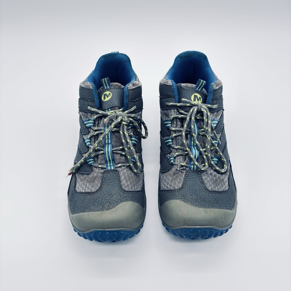 Merrell Chameleon 7 Trail Hiking Shoes Gray Blue Kids 3M Womens 5.5 MK262305